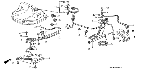 1989 crx DX 2 DOOR 4AT FUEL PUMP - TWO-WAY VALVE diagram 1989 crx DX 2 DOOR 4AT FUEL PUMP - TWO-WAY VALVE diagram