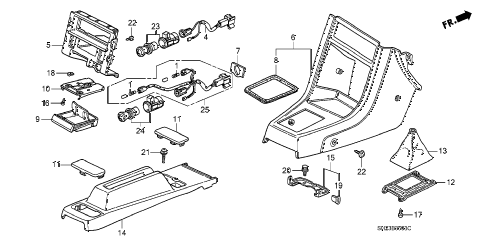 1989 crx DX 2 DOOR 4AT CONSOLE diagram 1989 crx DX 2 DOOR 4AT CONSOLE diagram