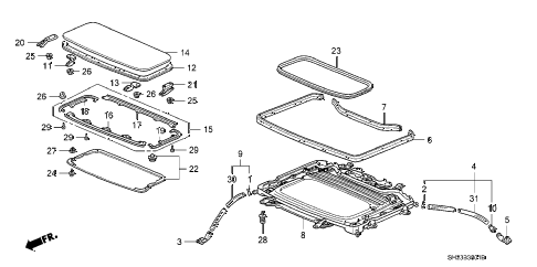 1988 crx SI 2 DOOR 5MT SLIDING ROOF (1) diagram 1988 crx SI 2 DOOR 5MT SLIDING ROOF (1) diagram