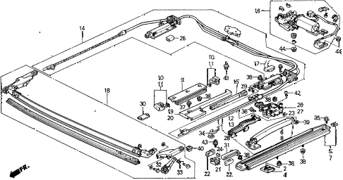 1991 crx SI 2 DOOR 5MT SLIDING ROOF (2) diagram 1991 crx SI 2 DOOR 5MT SLIDING ROOF (2) diagram