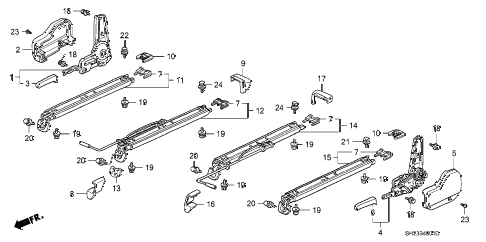 1988 crx DX 2 DOOR 4AT FRONT SEAT COMPONENTS diagram 1988 crx DX 2 DOOR 4AT FRONT SEAT COMPONENTS diagram