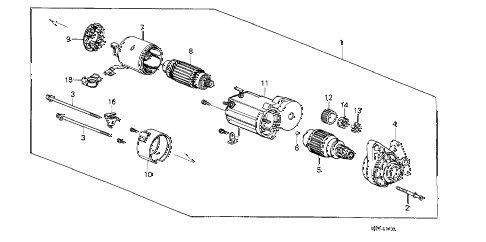 1989 crx SI 2 DOOR 5MT STARTER MOTOR (DENSO) (1) diagram 1989 crx SI 2 DOOR 5MT STARTER MOTOR (DENSO) (1) diagram