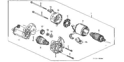1991 crx SI 2 DOOR 5MT STARTER MOTOR (DENSO) (3) diagram 1991 crx SI 2 DOOR 5MT STARTER MOTOR (DENSO) (3) diagram