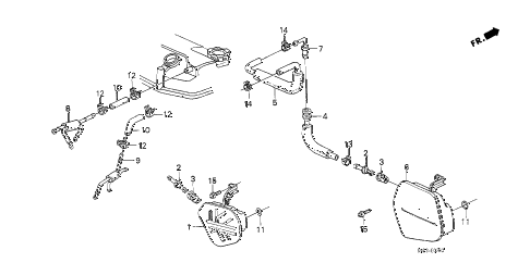 1988 crx HF 2 DOOR 5MT BREATHER CHAMBER diagram 1988 crx HF 2 DOOR 5MT BREATHER CHAMBER diagram