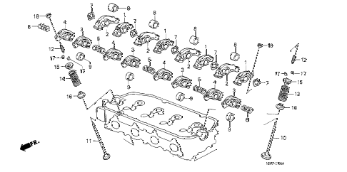 1988 crx HF 2 DOOR 5MT VALVE - ROCKER ARM diagram 1988 crx HF 2 DOOR 5MT VALVE - ROCKER ARM diagram