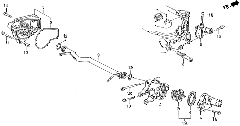 1988 crx DX 2 DOOR 4AT WATER PUMP diagram 1988 crx DX 2 DOOR 4AT WATER PUMP diagram