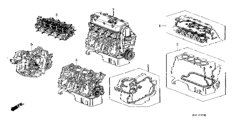 1990 Honda engine illustration #3