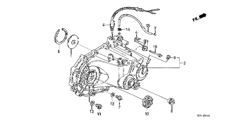 1988 crx HF 2 DOOR 5MT MT TRANSMISSION HOUSING diagram 1988 crx HF 2 DOOR 5MT MT TRANSMISSION HOUSING diagram