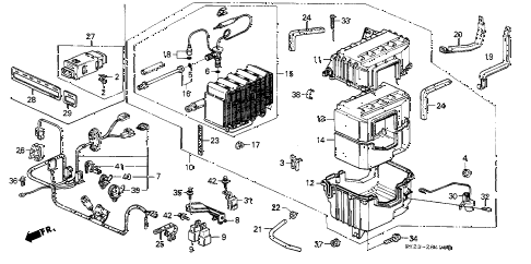 1988 crx SI 2 DOOR 5MT A/C UNIT diagram 1988 crx SI 2 DOOR 5MT A/C UNIT diagram
