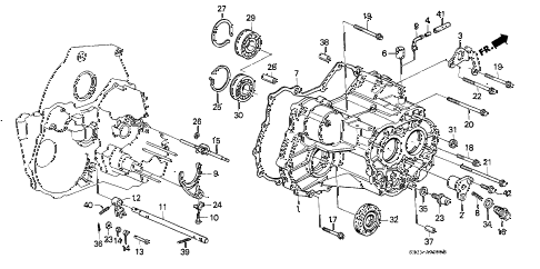 1990 civic DX 3 DOOR 4AT AT TRANSMISSION HOUSING diagram 1990 civic DX 3 DOOR 4AT AT TRANSMISSION HOUSING diagram
