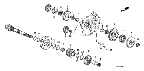 1990 civic DX 3 DOOR 4AT AT COUNTERSHAFT diagram 1990 civic DX 3 DOOR 4AT AT COUNTERSHAFT diagram