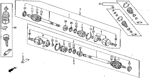1990 civic SI 3 DOOR 5MT DRIVESHAFT diagram 1990 civic SI 3 DOOR 5MT DRIVESHAFT diagram