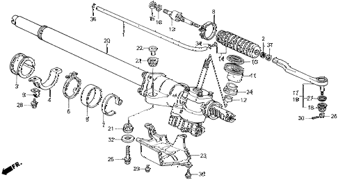 1990 civic DX 3 DOOR 4AT P.S. GEAR BOX diagram 1990 civic DX 3 DOOR 4AT P.S. GEAR BOX diagram