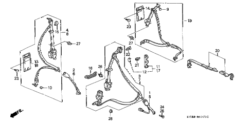 Honda 1990 civic faulty seat belt #4