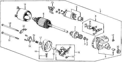 1990 civic DX 3 DOOR 5MT STARTER MOTOR (DENSO) (2) diagram 1990 civic DX 3 DOOR 5MT STARTER MOTOR (DENSO) (2) diagram