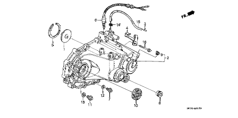 1991 civic SI 3 DOOR 5MT MT TRANSMISSION HOUSING diagram 1991 civic SI 3 DOOR 5MT MT TRANSMISSION HOUSING diagram