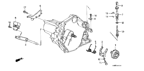 1990 civic STD 3 DOOR 4MT MT CLUTCH RELEASE diagram 1990 civic STD 3 DOOR 4MT MT CLUTCH RELEASE diagram