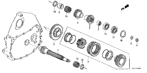 1991 civic STD 3 DOOR 4MT 4MT COUNTERSHAFT diagram 1991 civic STD 3 DOOR 4MT 4MT COUNTERSHAFT diagram