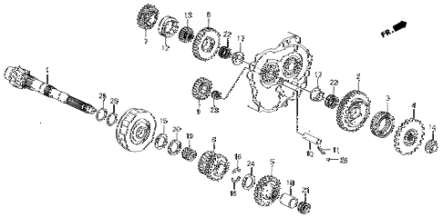 1990 civic LX 4 DOOR 4AT AT COUNTERSHAFT diagram 1990 civic LX 4 DOOR 4AT AT COUNTERSHAFT diagram