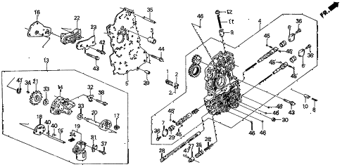 1990 civic LX 4 DOOR 4AT AT MAIN VALVE BODY diagram 1990 civic LX 4 DOOR 4AT AT MAIN VALVE BODY diagram