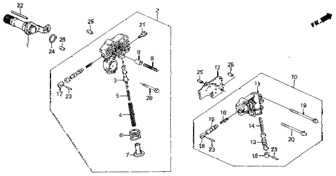 1990 civic LX 4 DOOR 4AT AT REGULATOR - LOCK-UP VALVE diagram 1990 civic LX 4 DOOR 4AT AT REGULATOR - LOCK-UP VALVE diagram