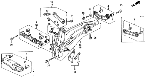1989 civic DX 4 DOOR 5MT REAR LOWER ARM diagram 1989 civic DX 4 DOOR 5MT REAR LOWER ARM diagram