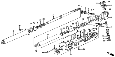 1991 civic EX 4 DOOR 5MT P.S. GEAR BOX COMPONENTS diagram 1991 civic EX 4 DOOR 5MT P.S. GEAR BOX COMPONENTS diagram