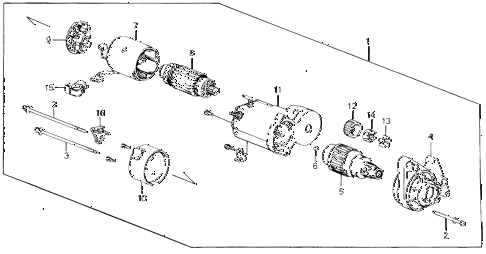 1989 civic DX 4 DOOR 5MT STARTER MOTOR (DENSO) (1) diagram 1989 civic DX 4 DOOR 5MT STARTER MOTOR (DENSO) (1) diagram