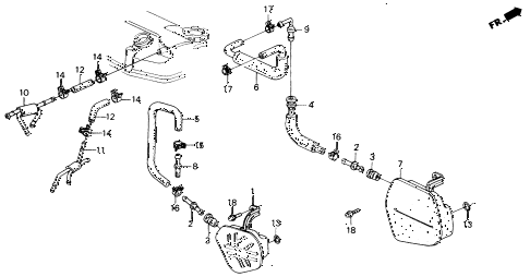 1991 civic EX 4 DOOR 5MT BREATHER CHAMBER diagram 1991 civic EX 4 DOOR 5MT BREATHER CHAMBER diagram