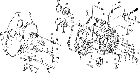 1988 civic **(WAGOVAN) 5 DOOR 4AT AT TRANSMISSION HOUSING diagram 1988 civic **(WAGOVAN) 5 DOOR 4AT AT TRANSMISSION HOUSING diagram