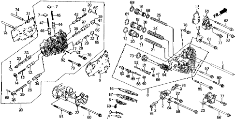 1988 civic DX 5 DOOR 4AT AT SECONDARY BODY - SERVO BODY 2WD diagram 1988 civic DX 5 DOOR 4AT AT SECONDARY BODY - SERVO BODY 2WD diagram