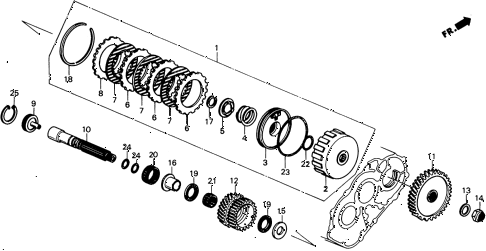 1989 civic 4WD(1600) 5 DOOR 4AT AT SUB SHAFT 4WD diagram 1989 civic 4WD(1600) 5 DOOR 4AT AT SUB SHAFT 4WD diagram