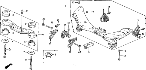 1988 civic 4WD(1600) 5 DOOR 5MT REAR AXLE 4WD diagram 1988 civic 4WD(1600) 5 DOOR 5MT REAR AXLE 4WD diagram