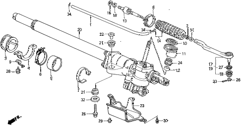1988 civic DX 5 DOOR 4AT P.S. GEAR BOX diagram 1988 civic DX 5 DOOR 4AT P.S. GEAR BOX diagram