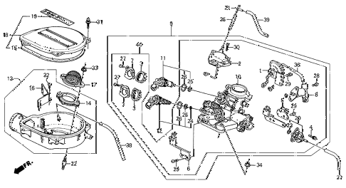 1988 civic **(WAGOVAN) 5 DOOR 4AT THROTTLE BODY (1) 2WD diagram 1988 civic **(WAGOVAN) 5 DOOR 4AT THROTTLE BODY (1) 2WD diagram