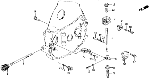 1989 civic **(WAGOVAN) 5 DOOR 5MT MT SHIFT ROD - SHIFT HOLDER diagram 1989 civic **(WAGOVAN) 5 DOOR 5MT MT SHIFT ROD - SHIFT HOLDER diagram