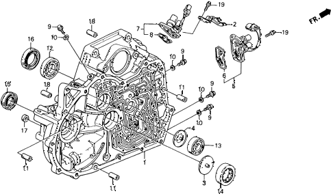 1992 accord EX 2 DOOR 4AT AT TORQUE CONVERTER HOUSING diagram 1992 accord EX 2 DOOR 4AT AT TORQUE CONVERTER HOUSING diagram