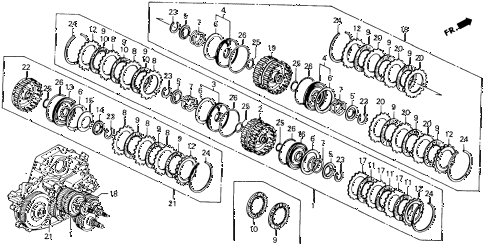 1993 accord LX 2 DOOR 4AT AT CLUTCH diagram 1993 accord LX 2 DOOR 4AT AT CLUTCH diagram