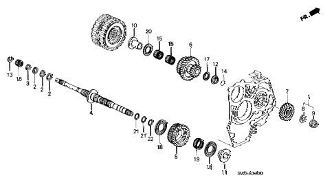 1993 accord LX 2 DOOR 4AT AT MAINSHAFT diagram 1993 accord LX 2 DOOR 4AT AT MAINSHAFT diagram