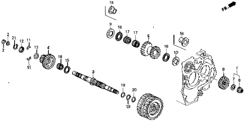 1993 accord LX 2 DOOR 4AT AT SECONDARY SHAFT diagram 1993 accord LX 2 DOOR 4AT AT SECONDARY SHAFT diagram