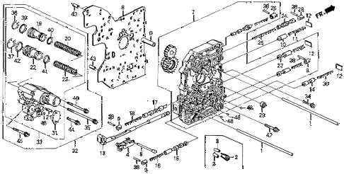 1993 accord LX 2 DOOR 4AT AT MAIN VALVE BODY diagram 1993 accord LX 2 DOOR 4AT AT MAIN VALVE BODY diagram