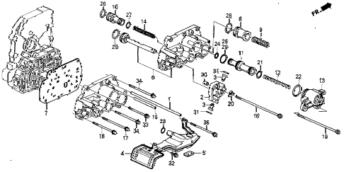 1993 accord DX 2 DOOR 4AT AT SERVO BODY diagram 1993 accord DX 2 DOOR 4AT AT SERVO BODY diagram