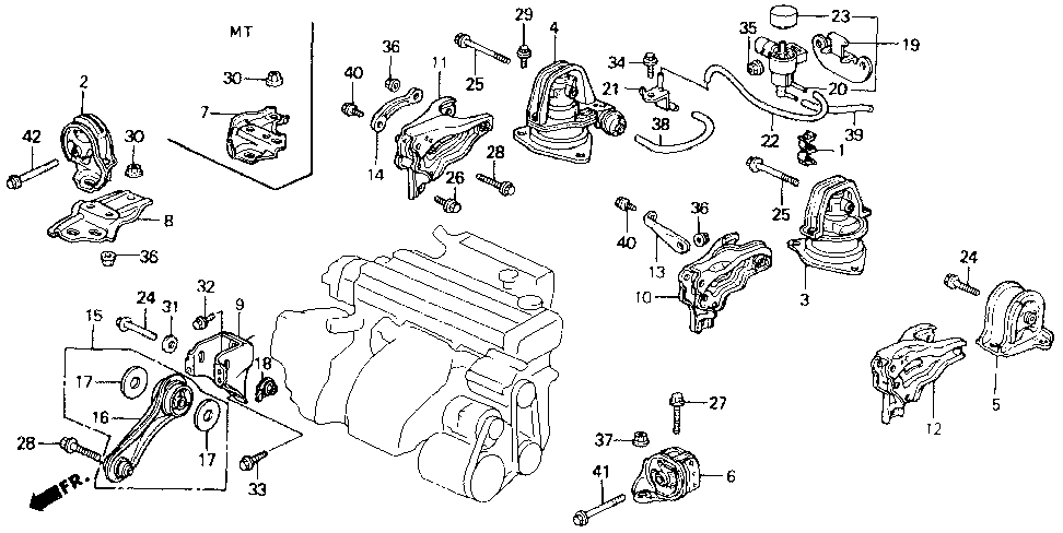 Honda engine parts catalogue #2