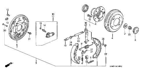 1990 accord LX 4 DOOR 4AT REAR BRAKE (DRUM) diagram 1990 accord LX 4 DOOR 4AT REAR BRAKE (DRUM) diagram