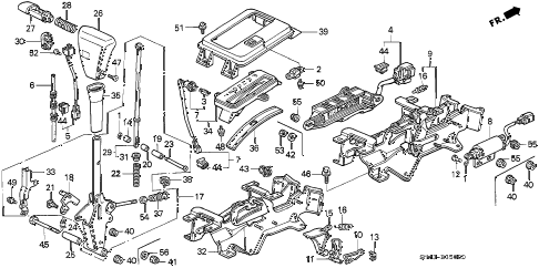1990 accord DX 4 DOOR 4AT SELECT LEVER diagram 1990 accord DX 4 DOOR 4AT SELECT LEVER diagram