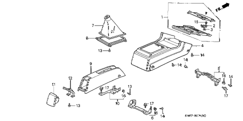 1991 accord DX 4 DOOR 5MT CONSOLE (1) diagram 1991 accord DX 4 DOOR 5MT CONSOLE (1) diagram