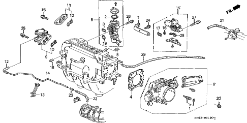 1991 accord SE 4 DOOR 4AT THROTTLE BODY diagram 1991 accord SE 4 DOOR 4AT THROTTLE BODY diagram