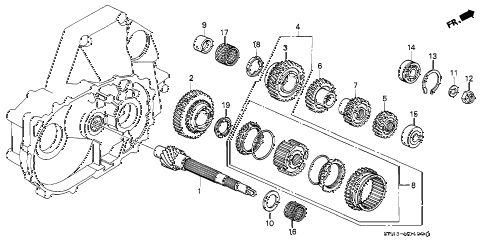 1990 accord EX 4 DOOR 5MT MT COUNTERSHAFT diagram 1990 accord EX 4 DOOR 5MT MT COUNTERSHAFT diagram