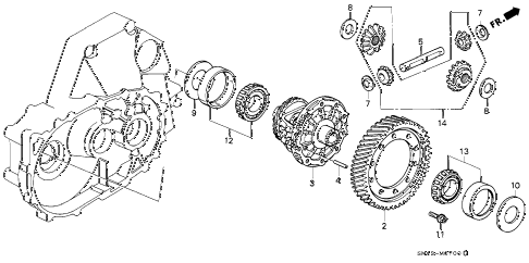 1993 accord DX 4 DOOR 5MT MT DIFFERENTIAL GEAR diagram 1993 accord DX 4 DOOR 5MT MT DIFFERENTIAL GEAR diagram