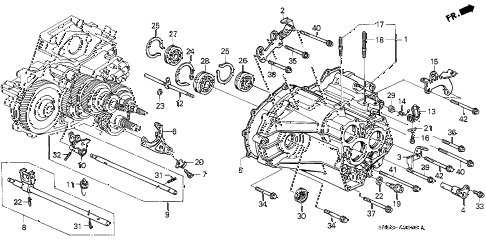 1992 accord EX 5 DOOR 4AT AT TRANSMISSION HOUSING diagram 1992 accord EX 5 DOOR 4AT AT TRANSMISSION HOUSING diagram